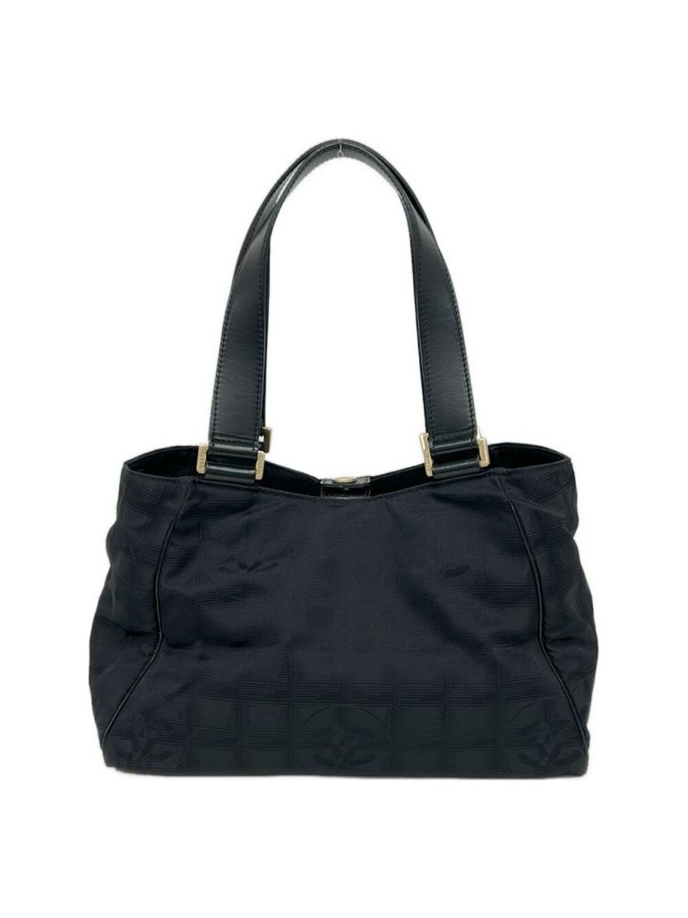 ★SOLD★ Chanel Tote New Travel Line Black Leather - Picture 1 of 9